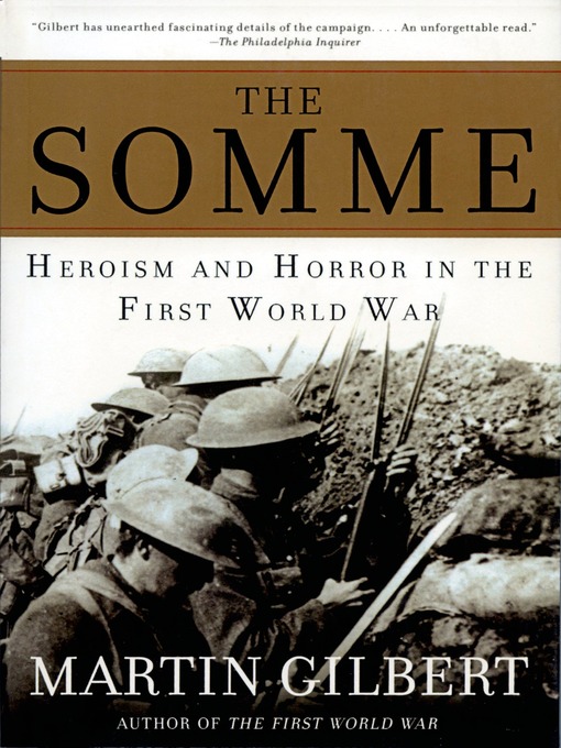 Title details for The Somme by Martin Gilbert - Wait list